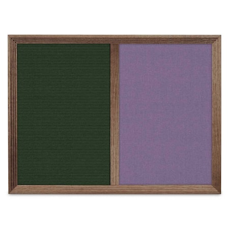United Visual Products Enclosed Corkboard, 1 Door, 60"x36", 4" Fra, UV3417-BRONZE-PEARL UV3417-BRONZE-PEARL